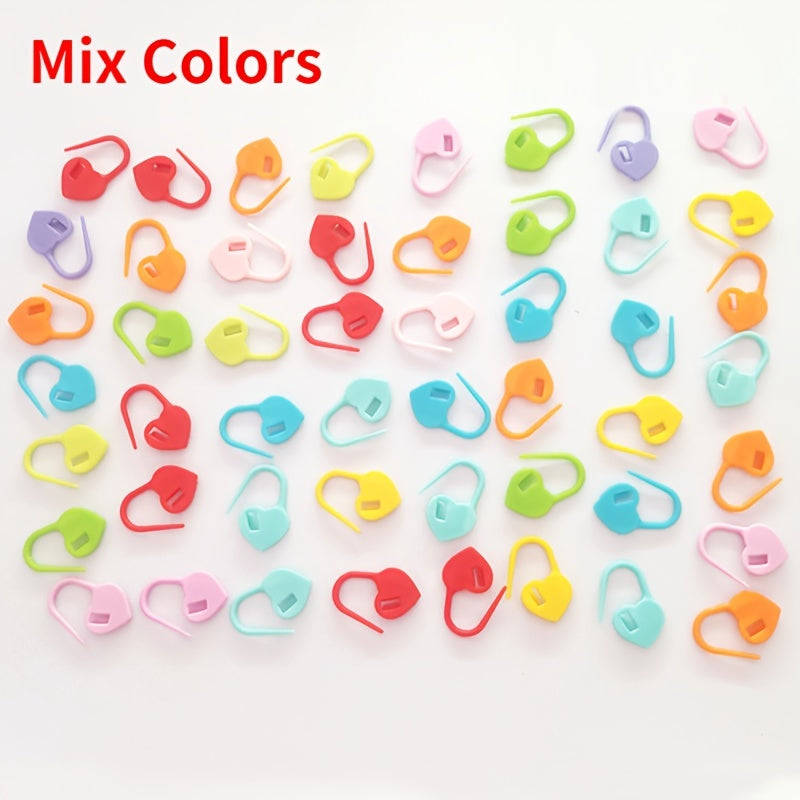 Plastic Knitting Stitch Markers Locking Stitch Marker Counter Crochet DIY