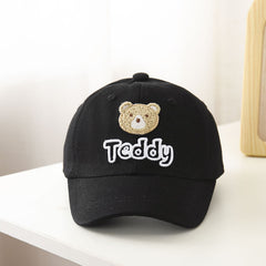 Kids Bear Embroidered Baseball Cap Sun Protection Sunshade Hat