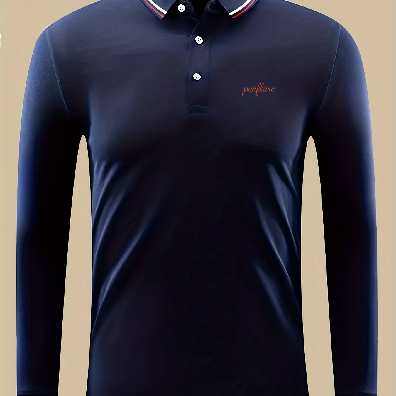 Men's Stylish Letter Print Polo Shirt
