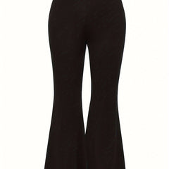 Wide Leg Pants with Letter Tape Detail