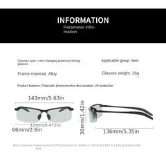 Men's Polarized Sunglasses UV Protection Square Design