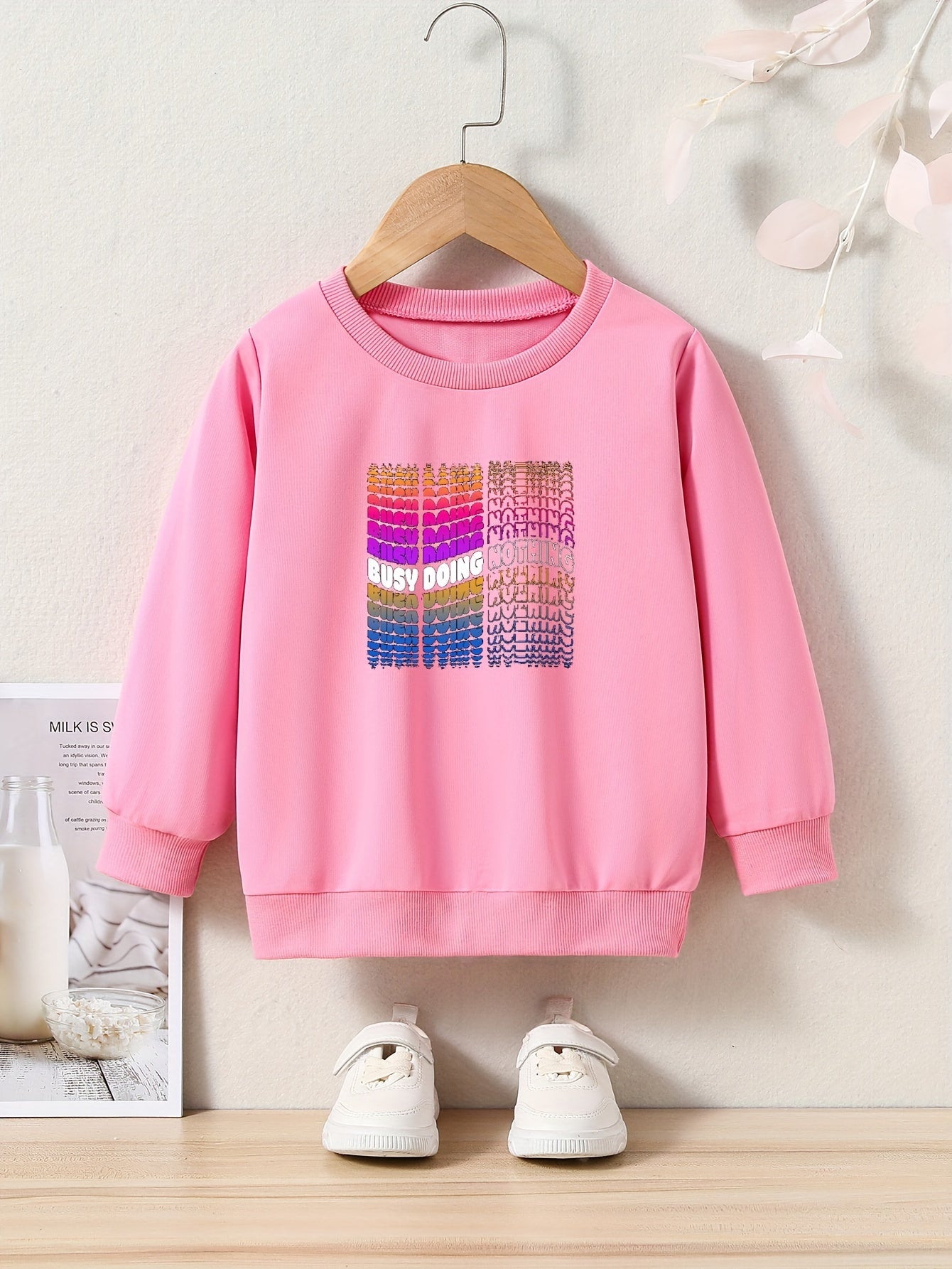 OERYUI BUSY DOING NOTHING Sweatshirt Kids Comfy Pullover Boys Girls