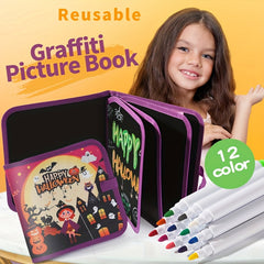 Reusable Chalkboard Book with Easy Erase Surface