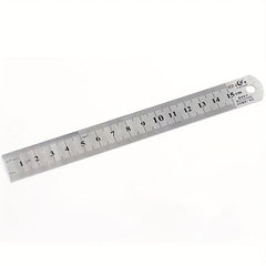 Thick Stainless Steel Ruler, 12-Inch, Metric & Inch Measurement, Durable