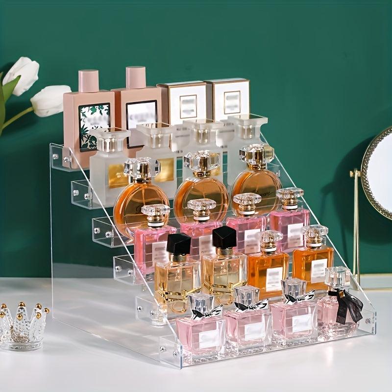 Makeup Storage Rack Transparent Acrylic Organizer for Cosmetics and Nail Polish