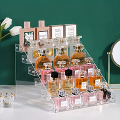 Makeup Storage Rack Transparent Acrylic Organizer for Cosmetics and Nail Polish