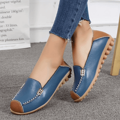 Women's Slip On Flat Loafers Colorblock Non Slip Shoes