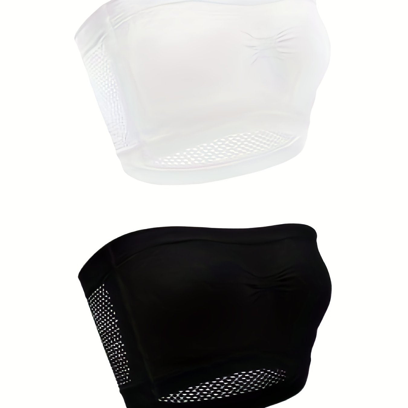 2 Pack Plus Size Casual Bra Set Women's Plus Comfort Breathable No Padding Strap