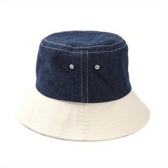 Splicing Cowboy Fishermans Hat Retro Unisex Sun Visor