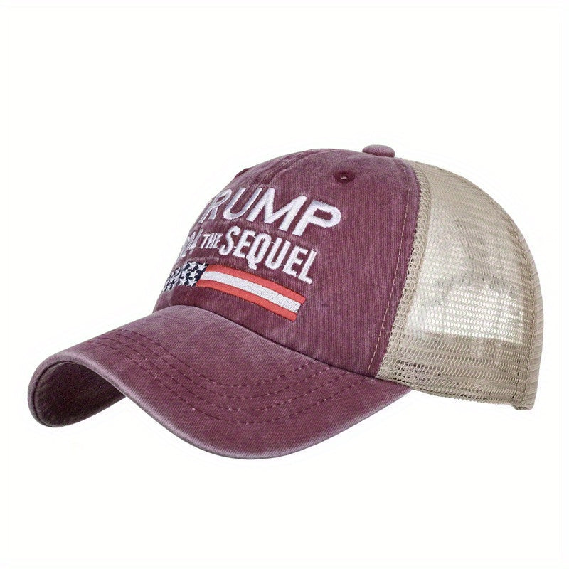 Embroidered Letter Baseball Cap Snapback Hat Sun Hat Mesh Hat