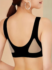 Mesh Wireless Bra Push Up Intimates Comfy Breathable Women's Lingerie