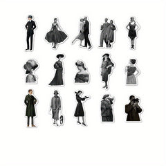 30Pcs Vintage Stickers For Scrapbook Journaling
