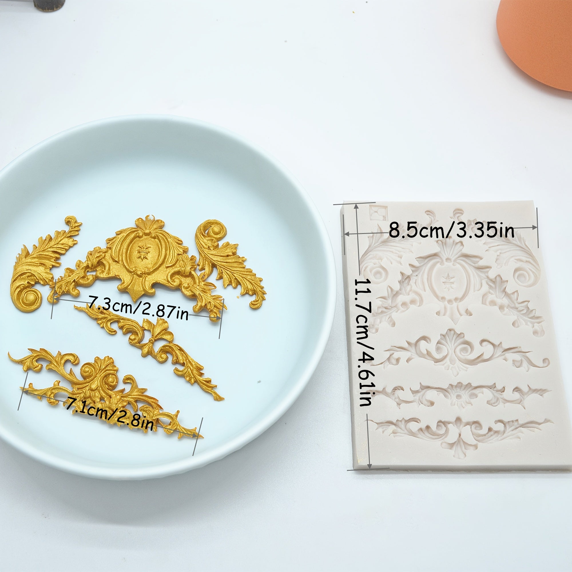 Retro Lace Silicone Mold Resin Baking Tool DIY Cake Pastry Fondant Moulds