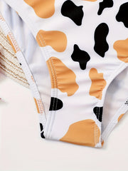 2PCS Leopard Print Swimsuit Sets for Girls