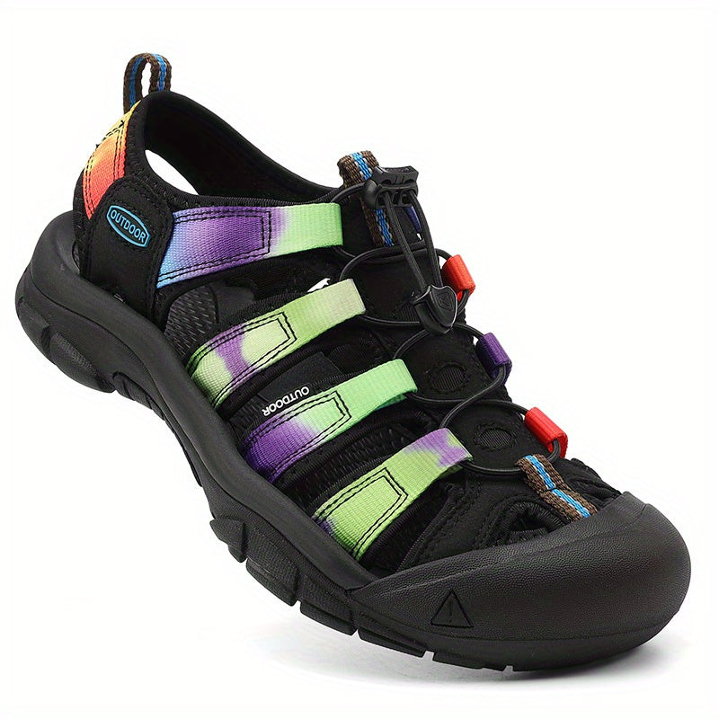 Men's No Tie Sandals Outdoor Hiking Trekking Beach Shoes