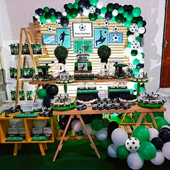 Football Balloon Arch Kit - Green & Balloons Garland for Birthday & Anniversary