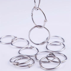 30pcs Loose Leaf Clip Ring 2 1inch Nickel Plated Steel Loose Leaf Clip Ring