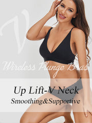 2pcs Wireless Padded Bras Stretch Comfy Breathable Women's Lingerie