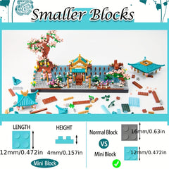 Micro Block Mini Chinese Garden Building Set Sakura Botanical Collection