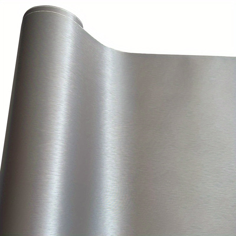 Brushed Metallic Aluminum Vinyl Wrap DIY Car Styling