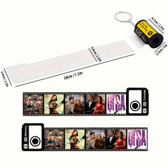 10pcs Sublimation Film Keychain Christmas Gift