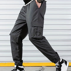 Flap Pockets Cargo Pants Men's Techwear Joggers