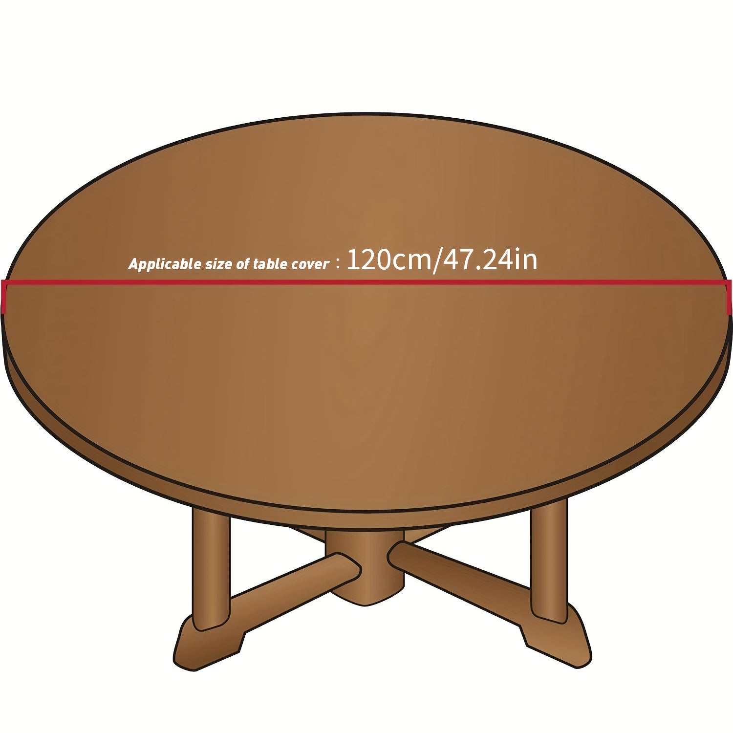 Vinyl Elastic Table Cover Washable Spandex Tablecloth Stretch Tab