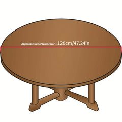 Vinyl Elastic Table Cover Washable Spandex Tablecloth Stretch Tab