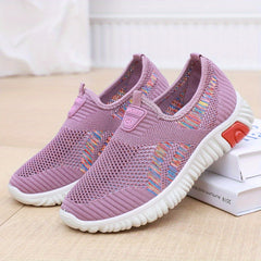 Women's Knitted Sock Shoes Low Top Slip On Casual Gym Walking Sneakers