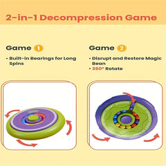 Carrot Finger Spinning Top Toy 2 in 1 Brain Teaser