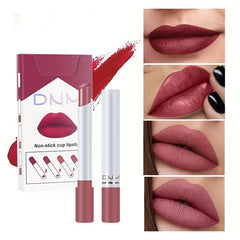 4 Pcs Cig Lipstick Kit Lip Balm High Pigmented Smudge Proof Lip Gloss Set