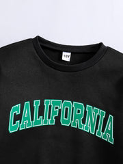 Girls Sweatshirt ''California'' Graphic Comfort Fit Long Sleeve Top Pullovers