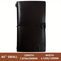 Vintage Business Strap Notebook Carry On Budget Book 144 Pages