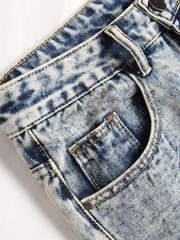 Men's Ripped Denim Shorts - Casual Street Style for Summer
