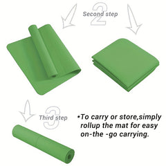 Foldable Non Slip Yoga Mat for Home Gym