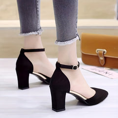 Women's Solid Wedges Sandals Point Toe Strappy Back Shoes