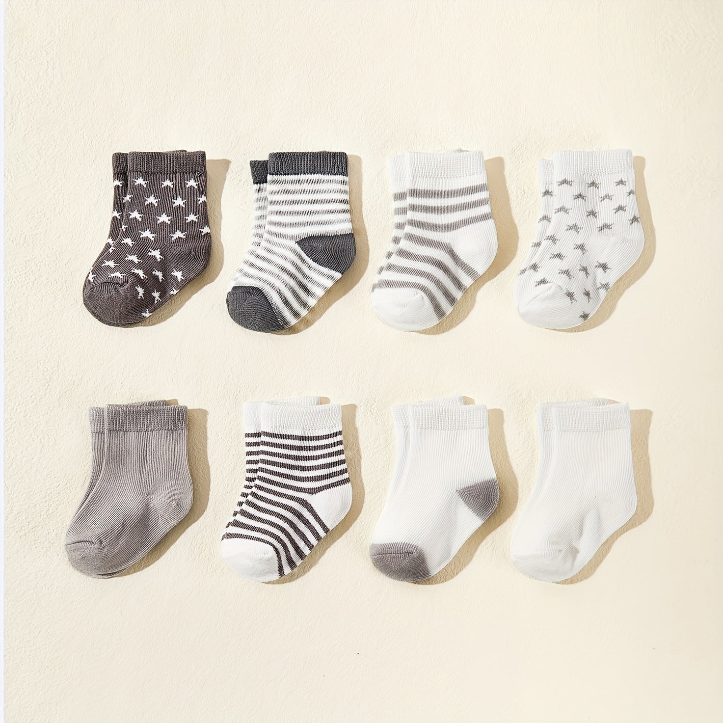 Striped Star Knit Socks Soft Comfortable Breathable Boys Girls Accessories