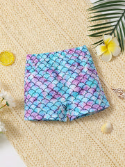 Baby Girls Mermaid Beach Shorts Swimming Trunks for Summer