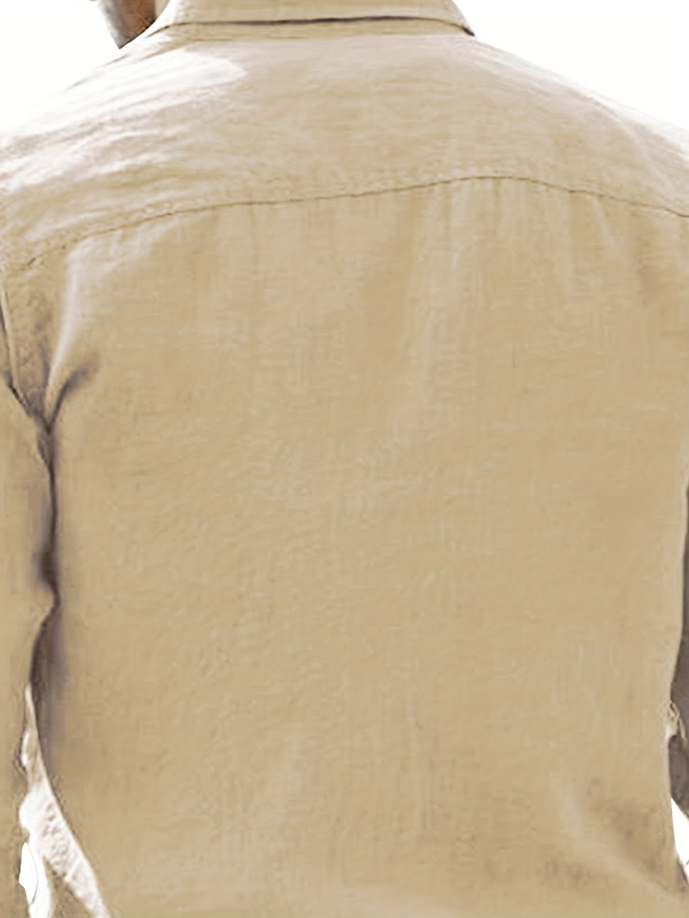 Men's Long Sleeve Button-Up Shirt for Business Occasions