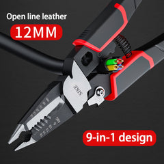Electrician Wire Pliers 9 in 1 6 in 1 Pointed Nose Handheld Cable Cutter