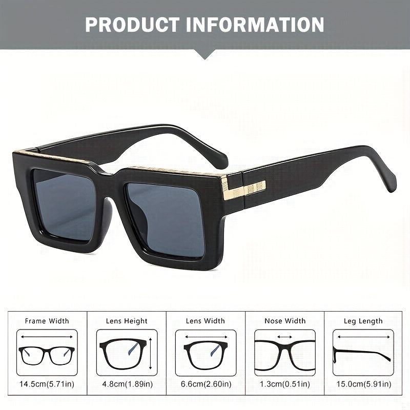 Men's UV Resistant Retro Sunglasses for Outdoor Parties