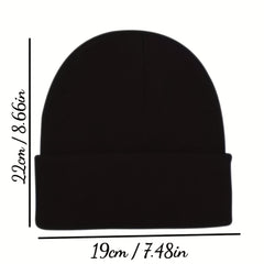 Anime Pattern Knit Beanie Hat Ear Protection
