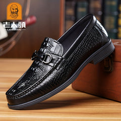 Men's Textured Loafer Shoes Non-slip Slip On Spring Summer