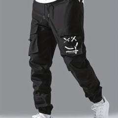 Men's Cargo Pants Drawstring Jogger Work Pants
