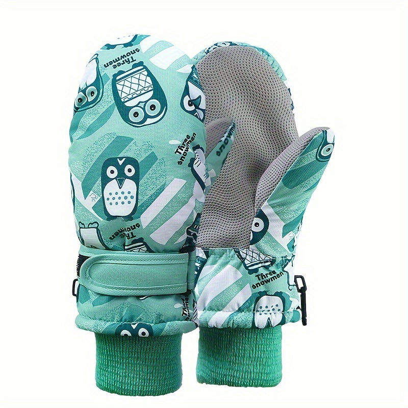 Thickened Windproof Waterproof Ski Gloves - Keep Hands Warm At 30 C