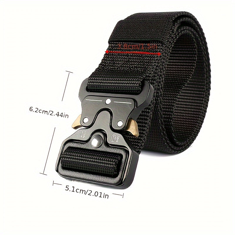 Durable Tactical Belt for Outdoor Activities - Mountaineering, Hiking, Camping