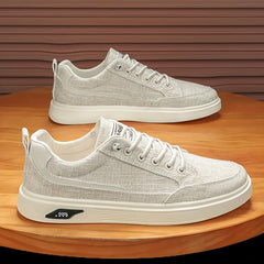 Men's Non Slip Canvas Skate Shoes Low Top Lace Up Sneakers