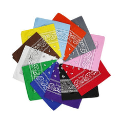 12pcs Paisley Print Scarf 50 04cm Small Square Neckerchief Hip hop Bandana