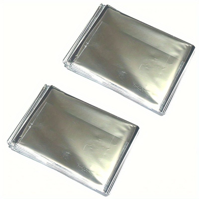2pcs Emergency Insulation Blanket First Aid Survival Aluminum Film Rescue