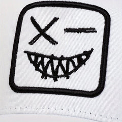 Men's Happy Face Trucker Hat Baseball Cap Adjustable Sun Hat
